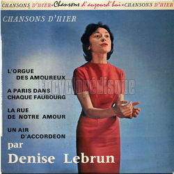 [Pochette de Chansons d’hier (Denise LEBRUN)]