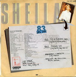 [Pochette de Plus de problme (SHEILA) - verso]