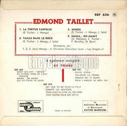 [Pochette de La tortue farfelue (Edmond TAILLET) - verso]