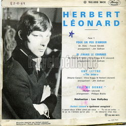 [Pochette de Pour un peu d’amour (Herbert LONARD) - verso]