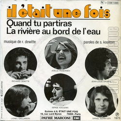 [Pochette de Quand tu partiras (IL TAIT UNE FOIS) - verso]