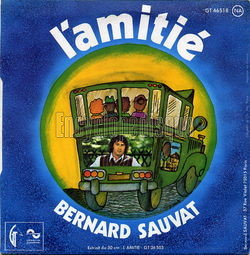 [Pochette de L’autobus vert avec un gros numro dessus (Bernard SAUVAT) - verso]