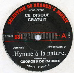 [Pochette de Hymne  la nature (Georges DE CAUNES)]