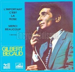 [Pochette de L’important c’est la rose (Gilbert BCAUD)]