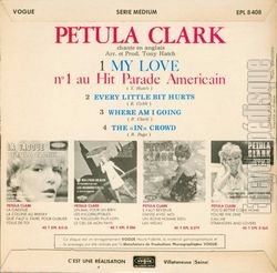 [Pochette de My Love (Petula CLARK) - verso]