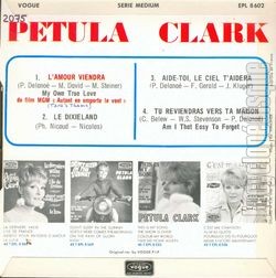 [Pochette de L’amour viendra (Petula CLARK) - verso]