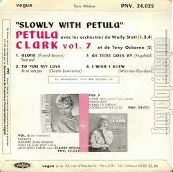 [Pochette de Slowly with Petula - Vol.7 (Petula CLARK) - verso]