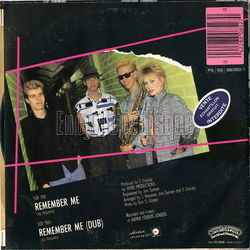 [Pochette de Remember me (BIBA) - verso]