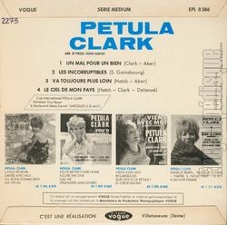 [Pochette de Un mal pour un bien (Petula CLARK) - verso]