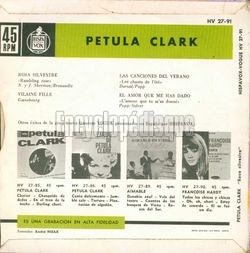 [Pochette de Gran premio de l’Acadmie Franaise du Disque (Petula CLARK) - verso]