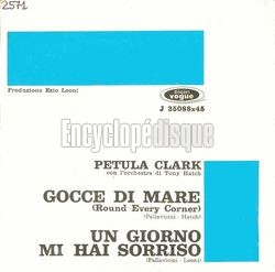 [Pochette de Gocce di mare (Petula CLARK) - verso]