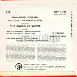 [Pochette de The sound of music (Petula CLARK) - verso]