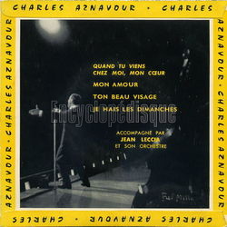 [Pochette de  toi mon amour (Charles AZNAVOUR) - verso]