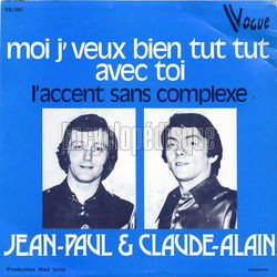 [Pochette de Moi j’veux bien tut tut avec toi (JEAN-PAUL et CLAUDE-ALAIN)]