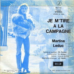 [Pochette de Votez M.L.F. (Martine LEDUC) - verso]