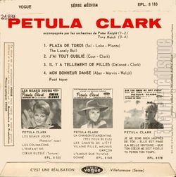 [Pochette de Plaza de toros (Petula CLARK) - verso]