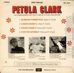 [Pochette de La mer est comme toi (Petula CLARK) - verso]