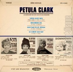 [Pochette de Viens avec moi (Petula CLARK) - verso]