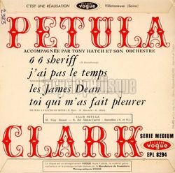 [Pochette de   sheriff (Petula CLARK) - verso]