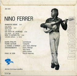 [Pochette de Mamadou mm (Nino FERRER) - verso]