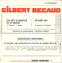 [Pochette de Hi hae ho (Gilbert BCAUD) - verso]