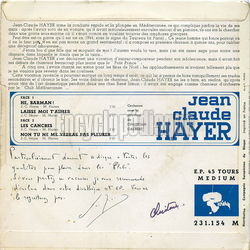 [Pochette de H, barman ! (Jean-Claude HAYER) - verso]