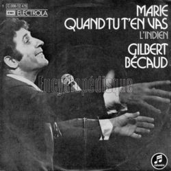 [Pochette de Marie quand tu t’en vas (Gilbert BCAUD)]