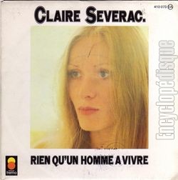 [Pochette de Rien qu’un homme  vivre (Claire SVERAC)]