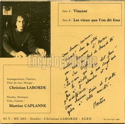 [Pochette de Vincent (Martine CAPLANNE) - verso]