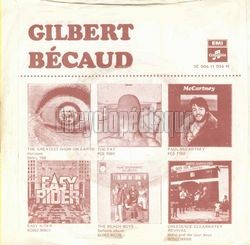 [Pochette de Le bain de minuit (Gilbert BCAUD) - verso]