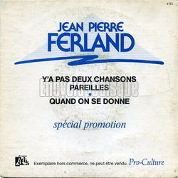 [Pochette de Y’a pas deux chansons pareilles (Jean-Pierre FERLAND)]