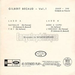 [Pochette de Nathalie (Gilbert BCAUD) - verso]