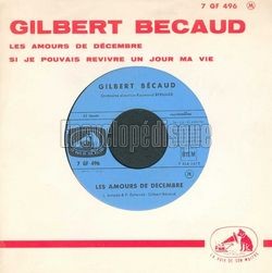 [Pochette de Les amours de dcembre (Gilbert BCAUD)]