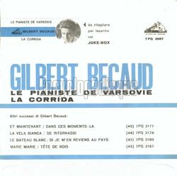 [Pochette de Le pianiste de Varsovie (Gilbert BCAUD) - verso]