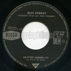 [Pochette de Le p’tit jardin (Jean FERRAT)]