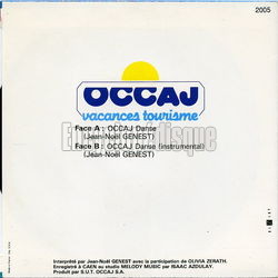 [Pochette de Occaj danse (PUBLICIT) - verso]