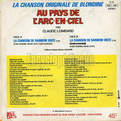 [Pochette de Au pays de l’arc-en-ciel (T.V. (Tlvision)) - verso]