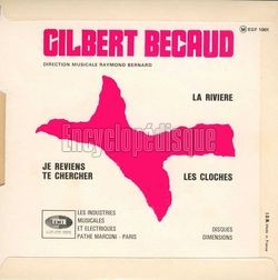 [Pochette de La rivire (Gilbert BCAUD) - verso]