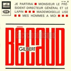 [Pochette de Je partirai (Gilbert BCAUD)]