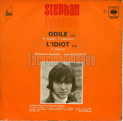 [Pochette de Odile (Stephan REGGIANI) - verso]