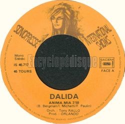 [Pochette de Anima mia (DALIDA)]