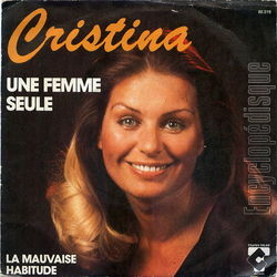 [Pochette de Une femme seule (CRISTINA)]