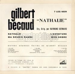 [Pochette de Nathalie (Gilbert BCAUD) - verso]