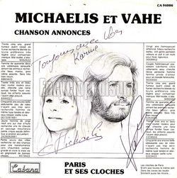 [Pochette de Chanson annonces (MICHALIS et VAH)]