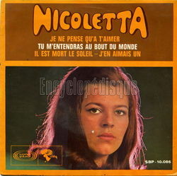 [Pochette de Je ne pense qu’ t’aimer (NICOLETTA)]