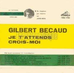 [Pochette de Je t’attends (Gilbert BCAUD) - verso]