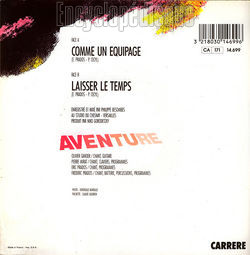 [Pochette de Comme un quipage (AVENTURE (2)) - verso]