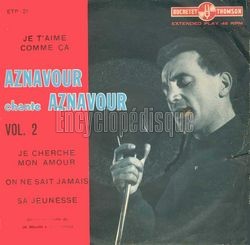 [Pochette de Chante Aznavour, vol.2 (Charles AZNAVOUR)]