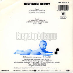 [Pochette de L’amour l’amour (Richard BERRY) - verso]