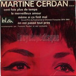 [Pochette de Cent fois plus de temps (Martine CERDAN)]